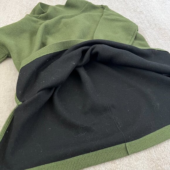 By Anthropologie Green Ribbed Knit Top M - Picture 9 of 11